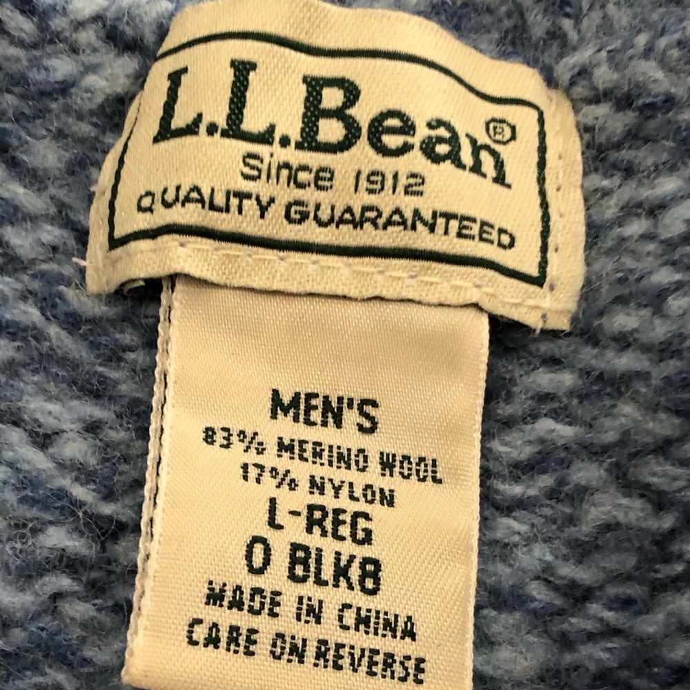 Vtg 90s L.L. Bean Wool knit Sweater - Picture 7 of 7
